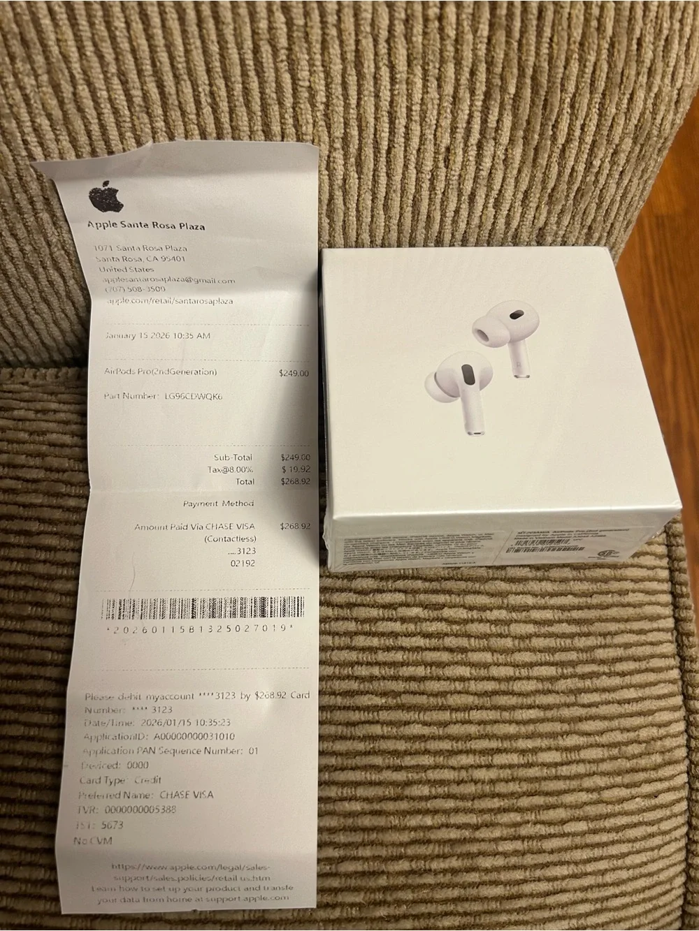 Apple AirPods Pro2 (White) - Active Noise Control Earbuds